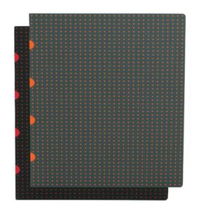 Negro Sobre Rojo - Gris Sobre Naranja A4 Líneas o en Blanco