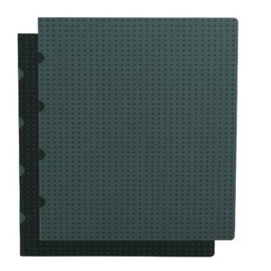 Negro Sobre Gris Cahier A4 en Blanco