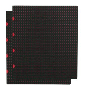 Negro Sobre Rojo A4 Líneas o en Blanco
